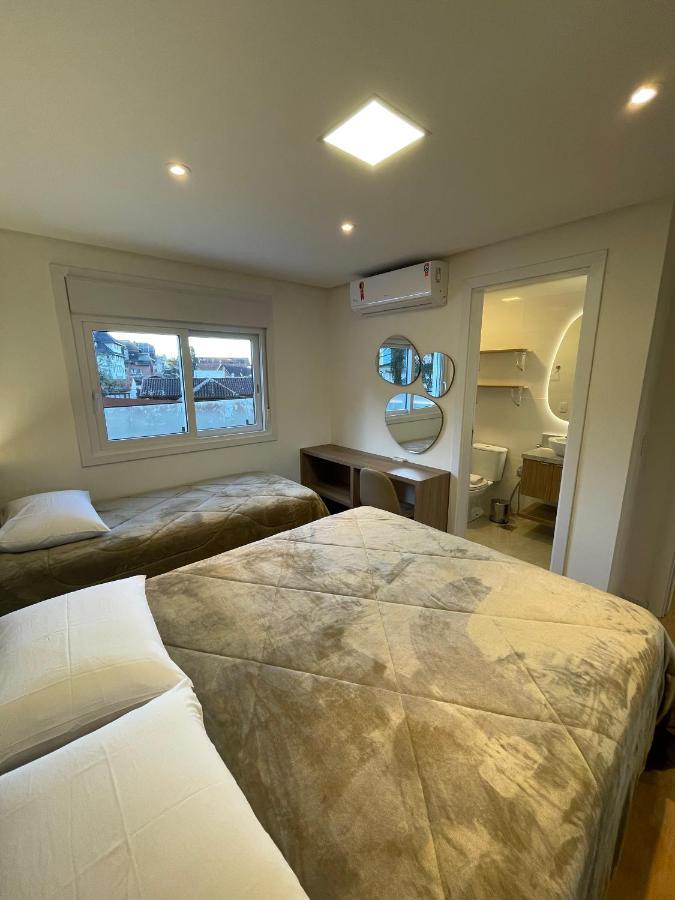 Apartamento Espetacular, 2 Suites, A 30M Da Rua Coberta Gramado Eksteriør bilde